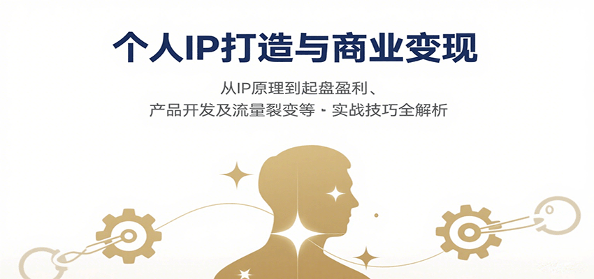 个人IP打造与商业变现，从IP原理到起盘盈利、产品开发及流量裂变等实战技巧全解析-樱舞小站