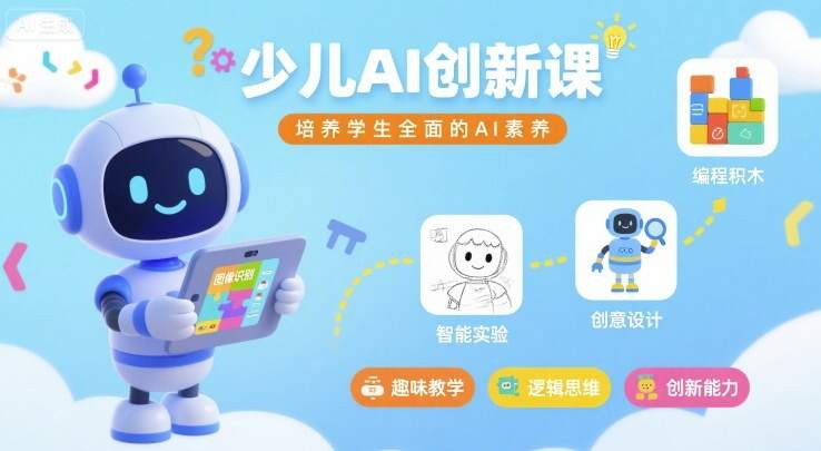 少儿AI创新课，培养学生全面的AI素养-樱舞小站