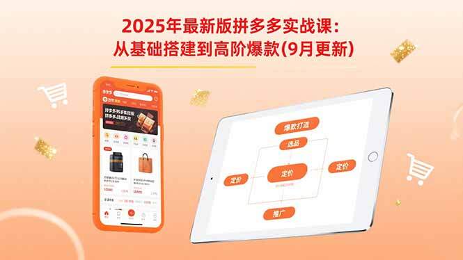 2025年最新版拼多多实战课：从基础搭建到高阶爆款(9月更新-樱舞小站