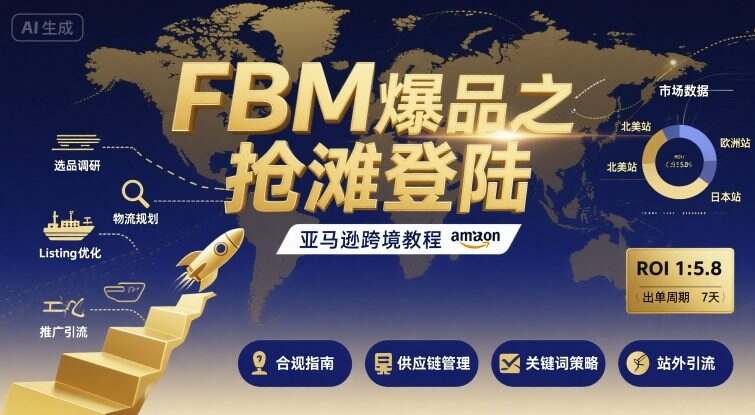 FBM爆品之抢滩登陆-亚马逊跨境教程-樱舞小站
