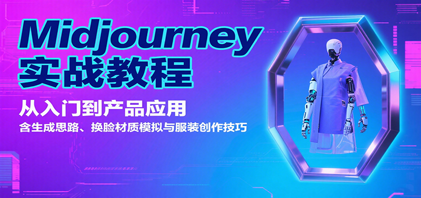 Midjourney实战教程：从入门到产品应用，含生成思路、换脸材质模拟与服装创作技巧-樱舞小站