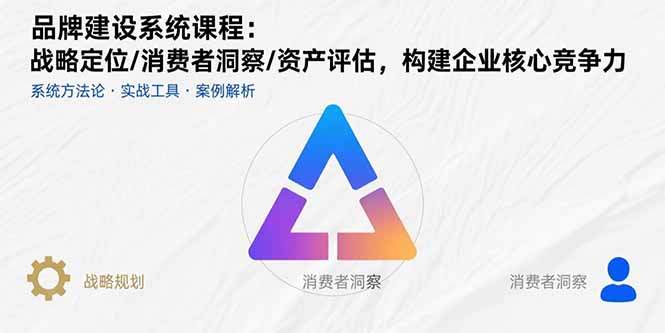 品牌建设系统课程：战略定位/消费者洞察/资产评估，构建企业核心竞争力-樱舞小站