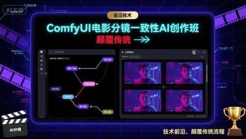 ComfyUI电影分镜一致性AI创作班，前沿技术，颠覆传统-樱舞小站