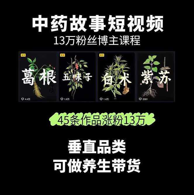 图片[2]-中药文化赛道：溯源故事开发，AI工具实战，平台运营，全方位解锁中医流量变现新路径-樱舞小站