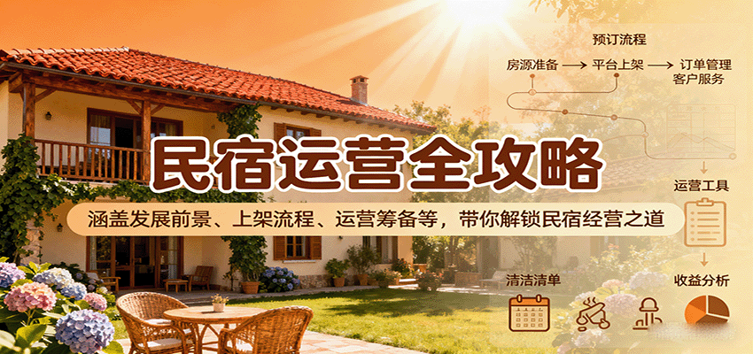 民宿运营全攻略：涵盖发展前景、上架流程、运营筹备等，带你解锁民宿经营之道-樱舞小站