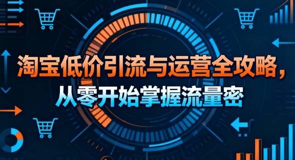 淘宝低价引流与运营全攻略，从零开始掌握流量密码-樱舞小站