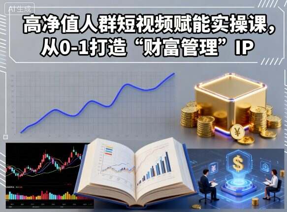 高净值人群短视频赋能实操课，从0-1打造“财富管理”IP-樱舞小站