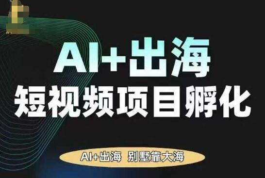 AI·TikTok AI+出海短视频项目孵化，陪你从0-1借助AI实现出海变现-樱舞小站